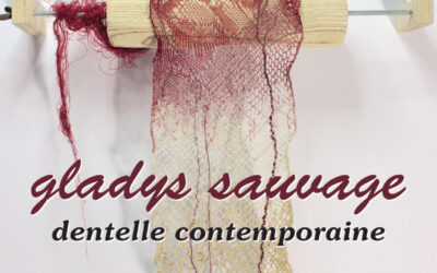 Exposition de dentelle contemporaine à la médiathèque