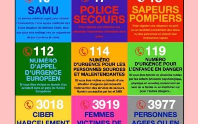 Connaître les numéros d’urgence peut sauver des vies