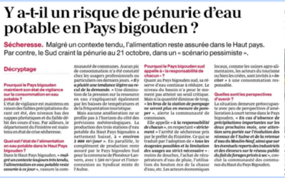 Ressource en eau : où en est la situation en Pays Bigouden ?