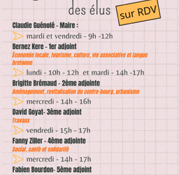 Permanences des élus